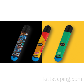 새로운 디자인 relx 일회용 vape 세라믹 코일 600puffs